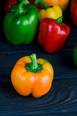 Ripe  pepper on the table
