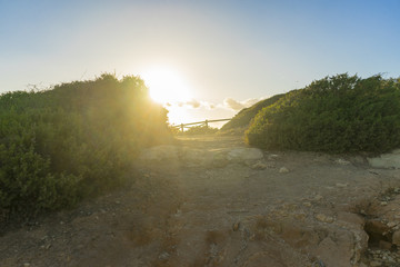 Wanderweg an der Algarve, Portugal