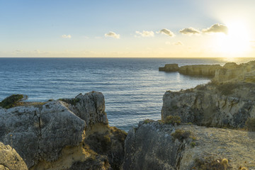 Küstenlandschaft an der Algarve, Portugal