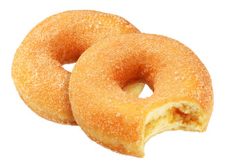 Yellow donut isolated