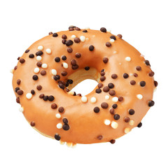 Brown donut isolated