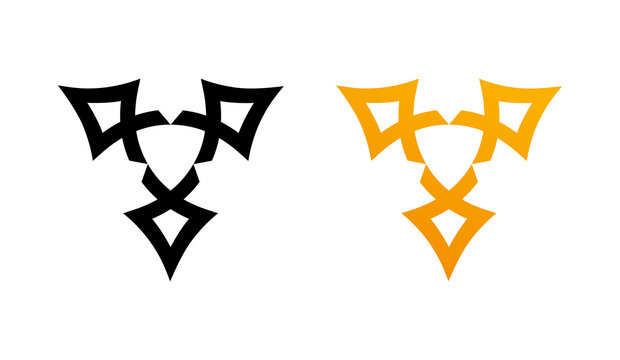 Style Wiccan Symbol - Vector Emblem