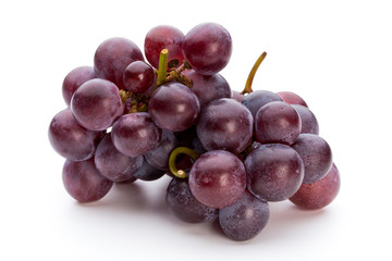 Fototapeta premium Ripe red grape isolated on white.
