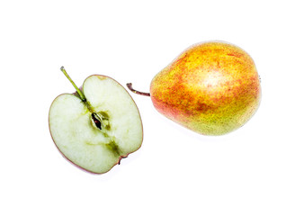 Apple on a white background