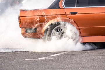 Drift on the car