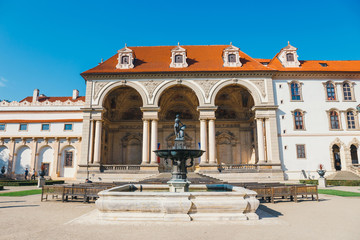 View of the Wallenstein Garden in Prague, Czech Republic