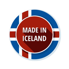 Made in Iceland label illustration