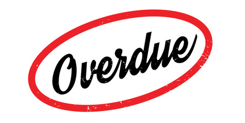 Overdue rubber stamp. Grunge design with dust scratches. Effects can be easily removed for a clean, crisp look. Color is easily changed.