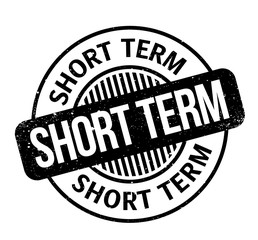 Short Term rubber stamp. Grunge design with dust scratches. Effects can be easily removed for a clean, crisp look. Color is easily changed.