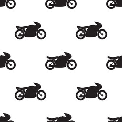 Motorcycle seamless pattern