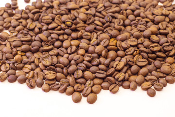 brown roasted coffee beans, can be used as a background