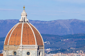 Florence aerial view, tuscany, Italy