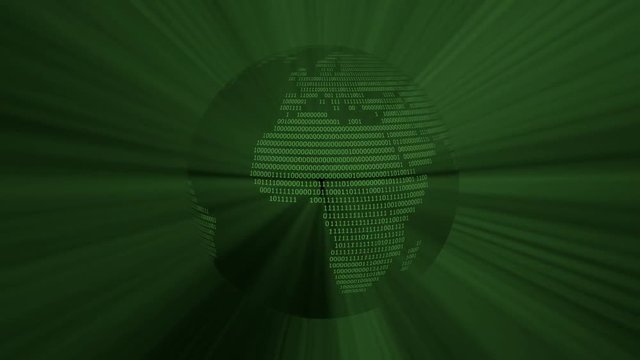 a world of binary digits &ndash; digital earth with bits and bytes