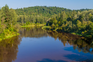 Fototapeta na wymiar River Gauja in Gauja National Park, Latvia