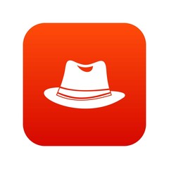 Hat icon digital red