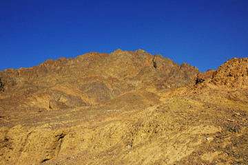 Fototapeta na wymiar Mountains in the Desert of Negev, Israel