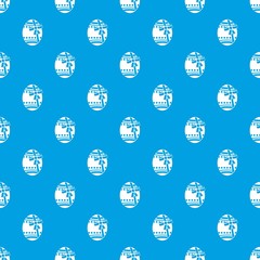 Big easter egg pattern seamless blue