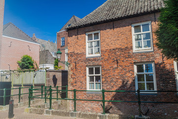 Old brick houses in Den Bosch, Netherlands