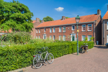 Fototapeta na wymiar Brick house in the center of Den Bosch, Netherlands