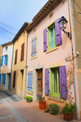 Fototapeta na wymiar Village Gruissan in France
