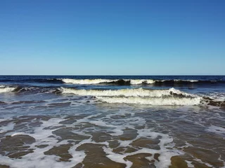 Ocean waves on Atlantic coast of North Florida 