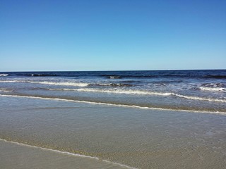 Beautiful ocean view on Atlantic coast of North Florida