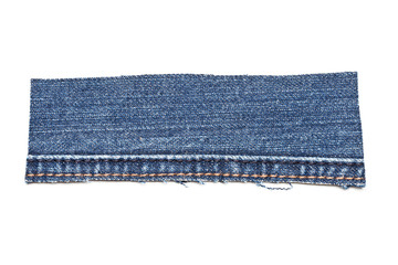 Blue denim cotton jeans patch