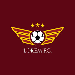 Obraz premium Lorem Football Club Logo Vector Template Design