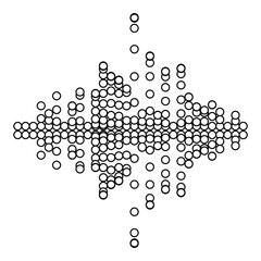 Equalizer recorder icon, simple black style
