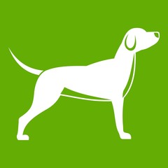 Obraz na płótnie Canvas Dog icon green