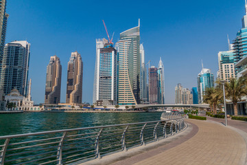 Fototapeta na wymiar View of Dubai Marina, United Arab Emirates