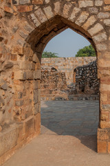 Gate in Qutub complex in Delhi, India.