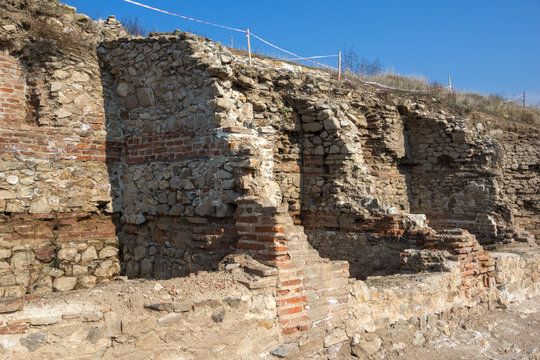 Heraclea Sintica -  Ruins of ancient Greek polis  built by Philip II of Macedon,  located near town of Petrich, Bulgaria