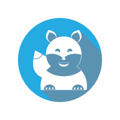 Squirrel flat icon