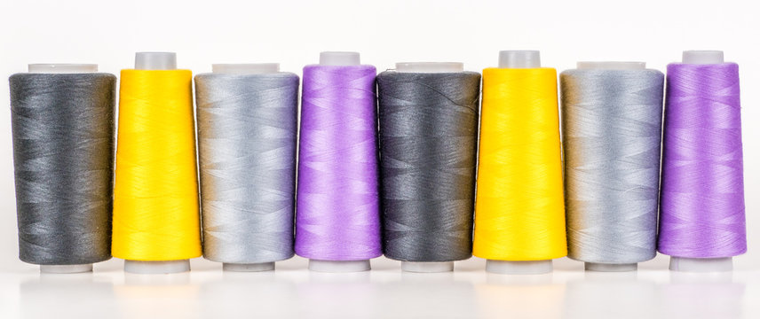 Vary colored thread coils