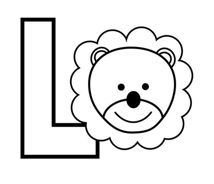 recommend clip art: L is for Lion Coloring Page