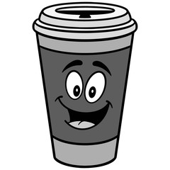 Coffee Mascot Illustration