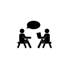 Election debates icon. Media element icon. Premium quality graphic design. Signs, outline symbols collection icon for websites, web design, mobile app, info graphics