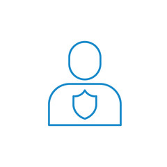 User icon vector work design illustration