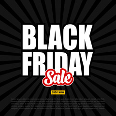 Fototapeta premium Black Friday sale text design template