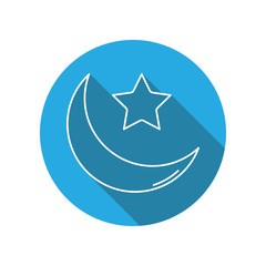 App with Islamic icon against white background