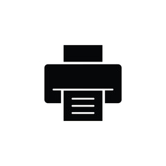 Printer icon vector office illustration
