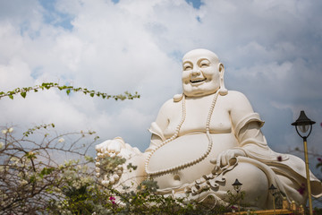 Statue of a laughing Buddha