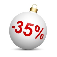 Boule de Noël en solde - 35% 