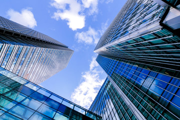 Fototapeta na wymiar London office building skyscraper, working & meeting