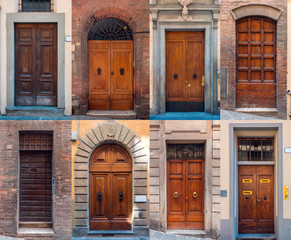 Set of Italian doors