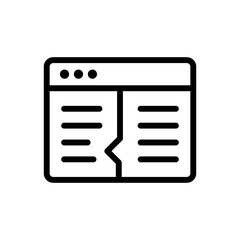 App development line icon