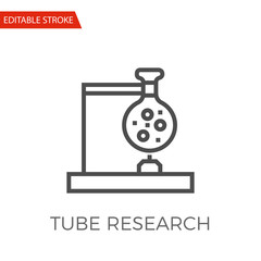 Tube Research Vector Icon