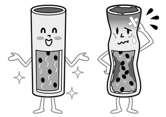 血管　健康　モノクロ