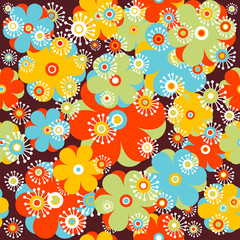 Childish floral background